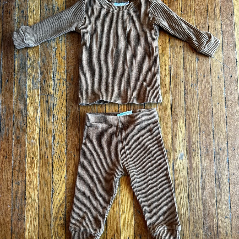 Mebie Baby Organic Cotton Ribbed Set